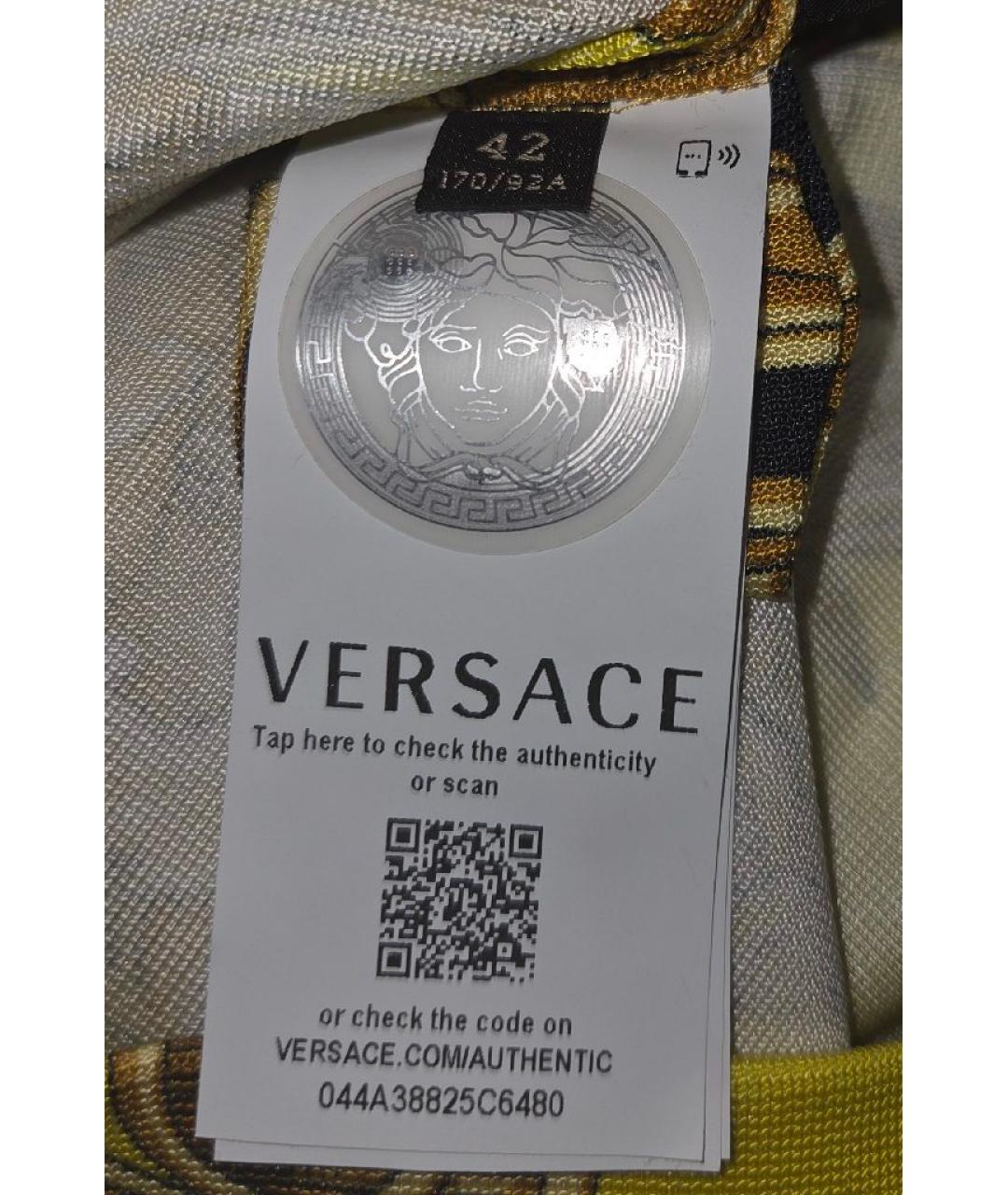 VERSACE Мульти вискозная футболка, фото 4