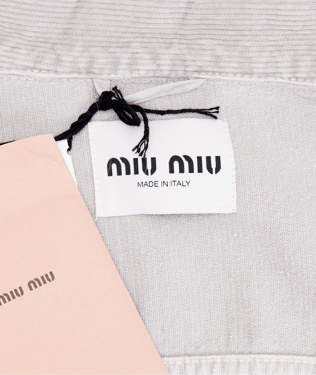 MIU MIU Фиолетовая хлопковая куртка, фото 3