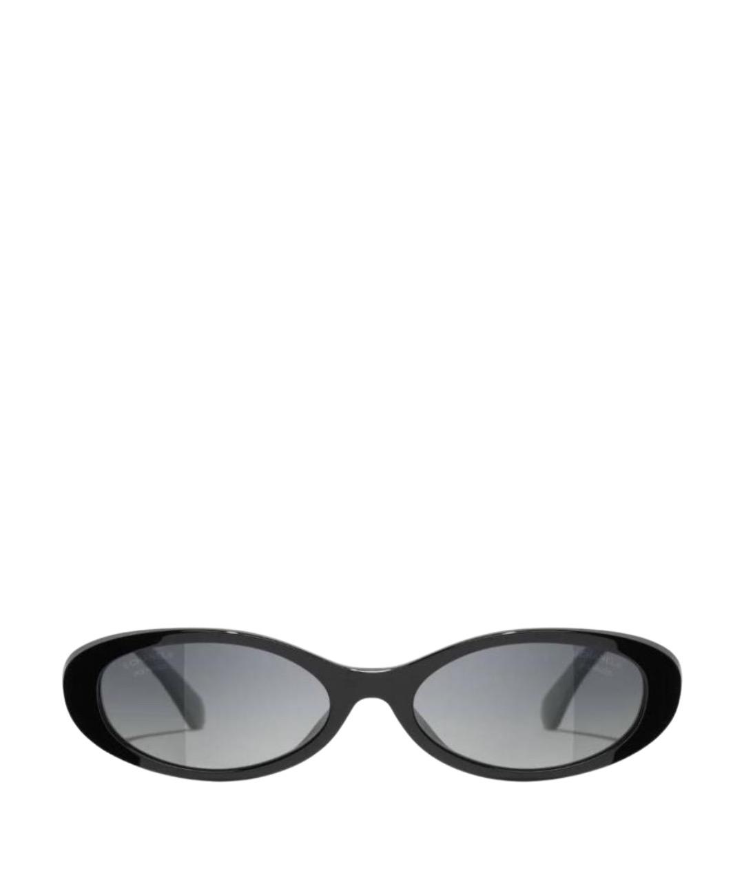 CHANEL Золотые металлические солнцезащитные очки, фото 1