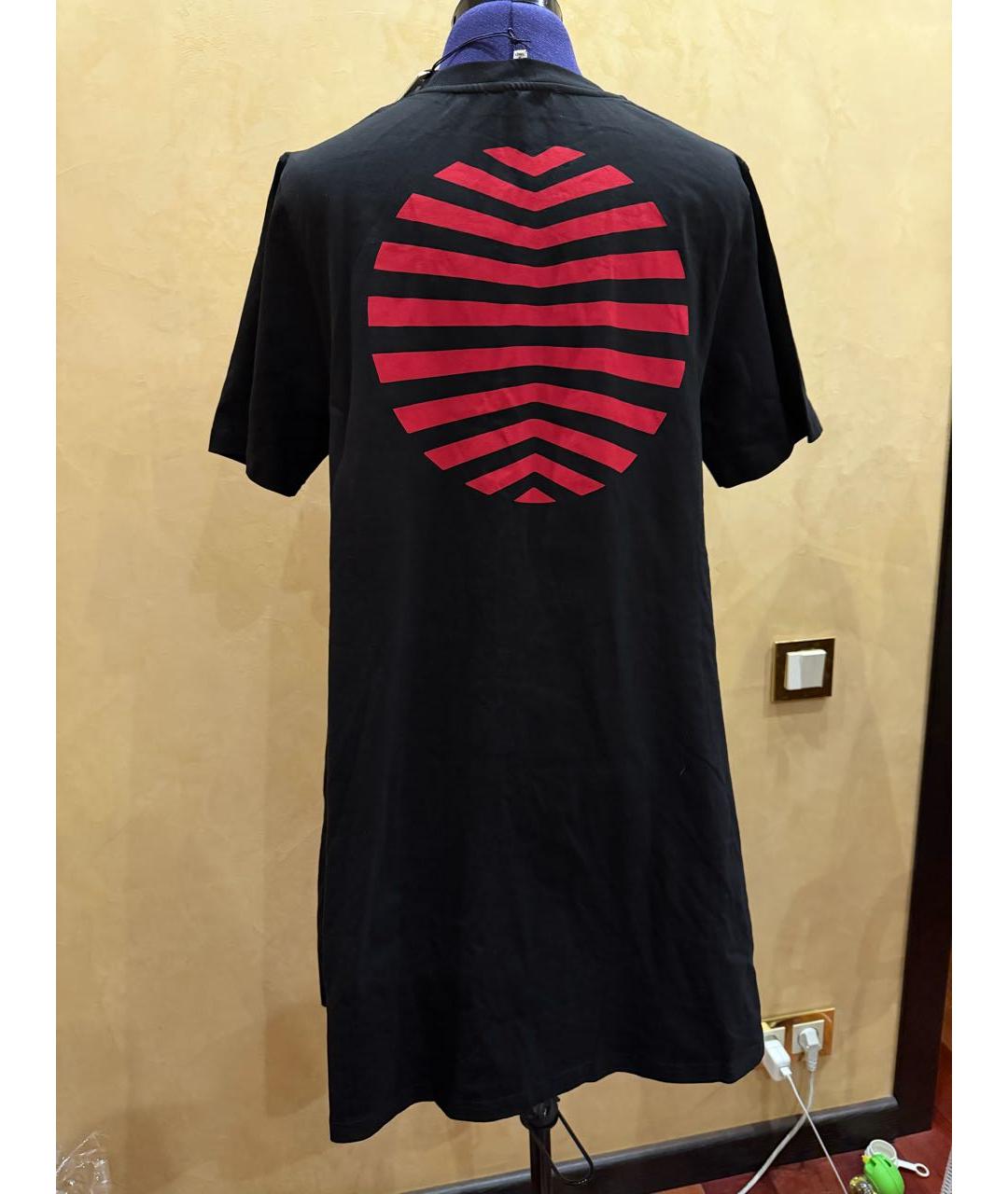 MCQ ALEXANDER MCQUEEN Черное хлопковое повседневное платье, фото 2
