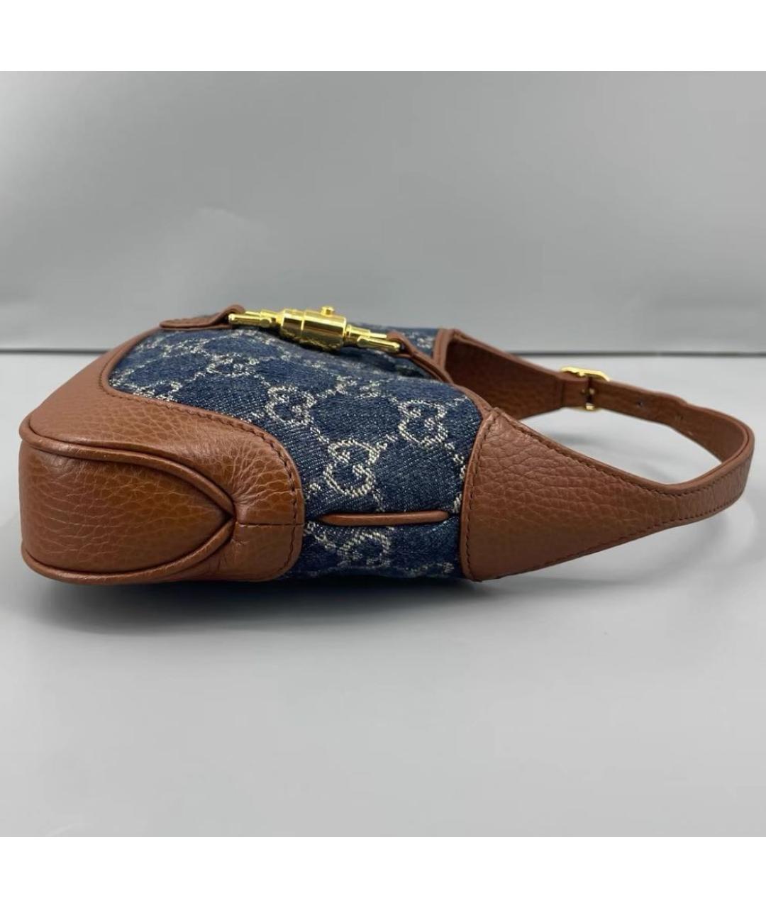 GUCCI Синяя деним сумка через плечо, фото 5