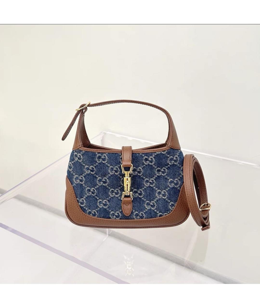 GUCCI Синяя деним сумка через плечо, фото 8
