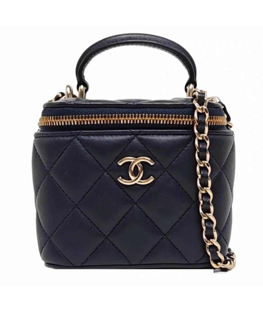 CHANEL Черная кожаная сумка через плечо, фото 8