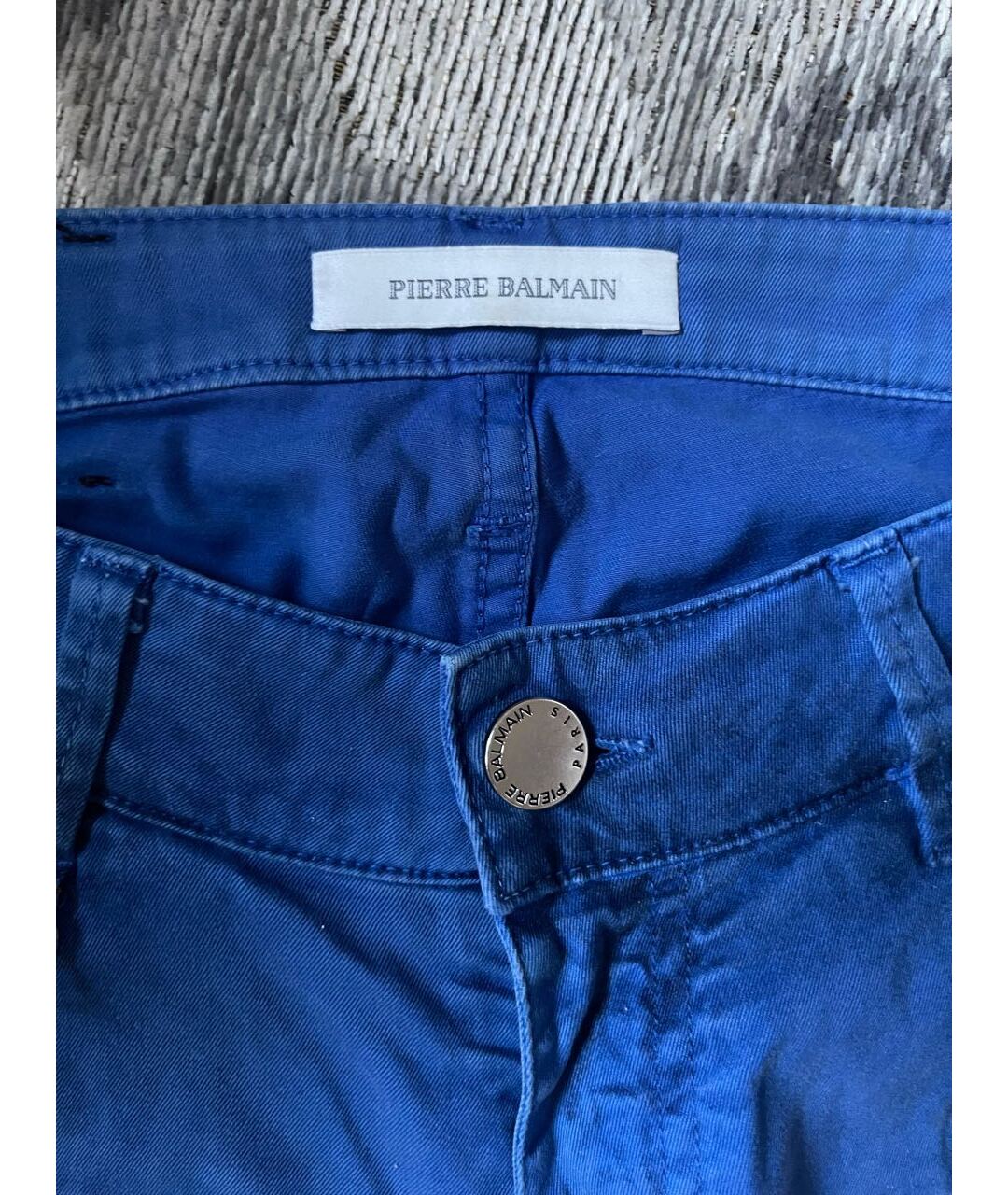 BALMAIN Синие хлопковые джинсы слим, фото 2