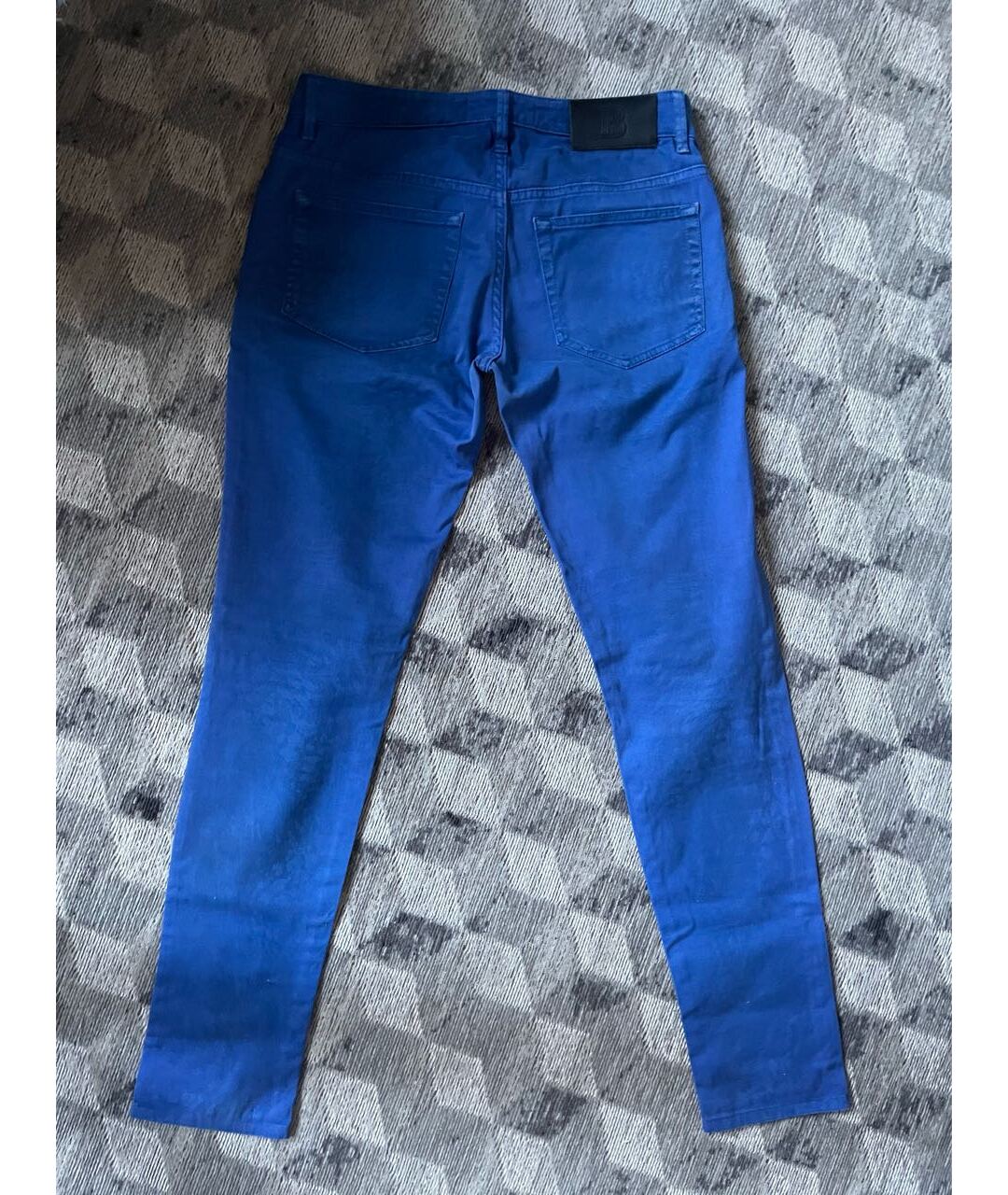 BALMAIN Синие хлопковые джинсы слим, фото 5