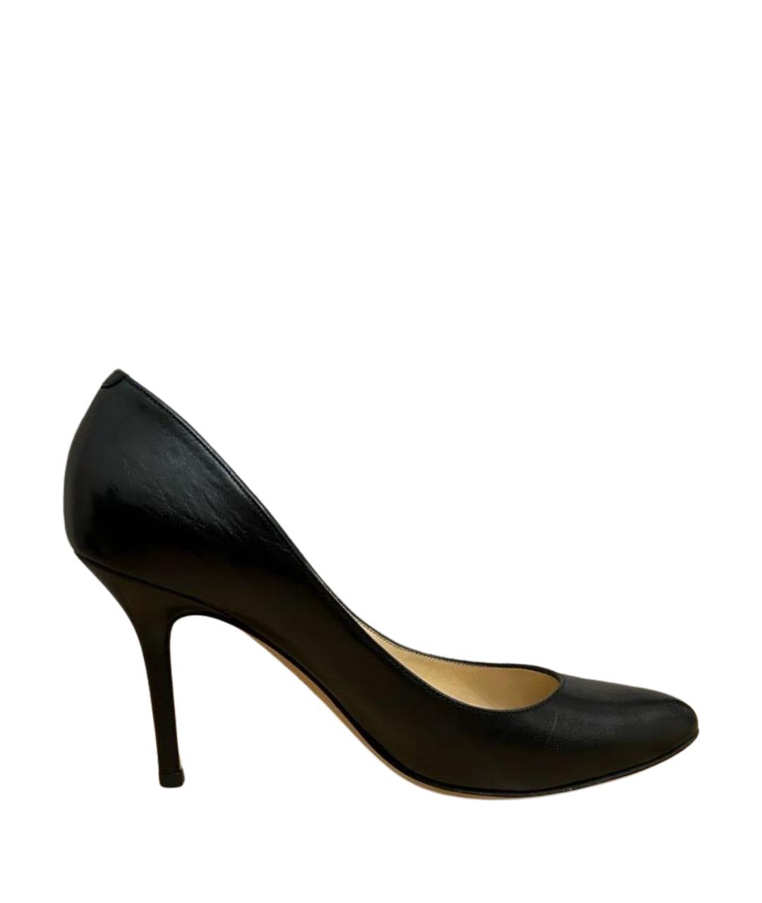 JIMMY CHOO Черные кожаные туфли, фото 1