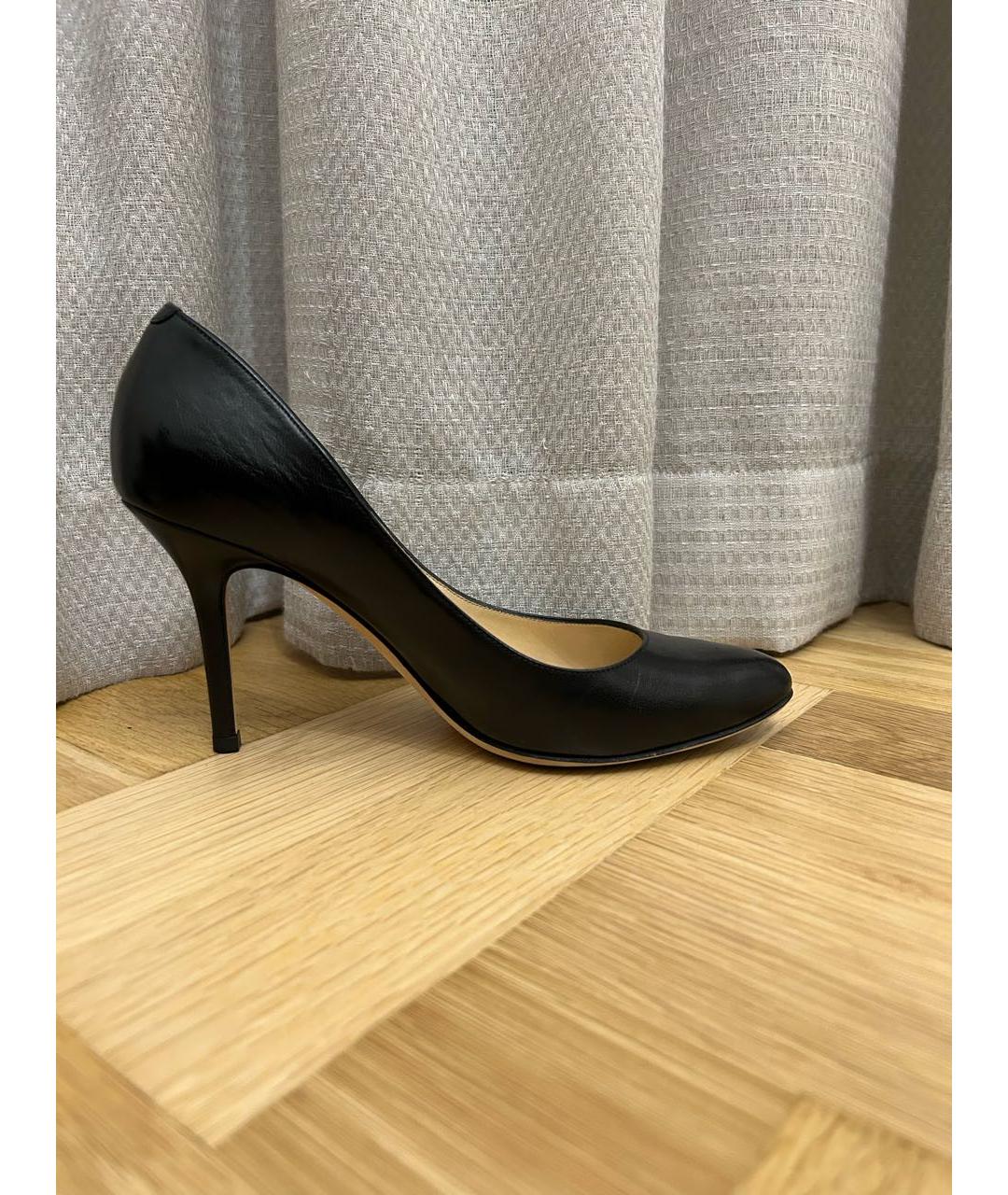JIMMY CHOO Черные кожаные туфли, фото 9