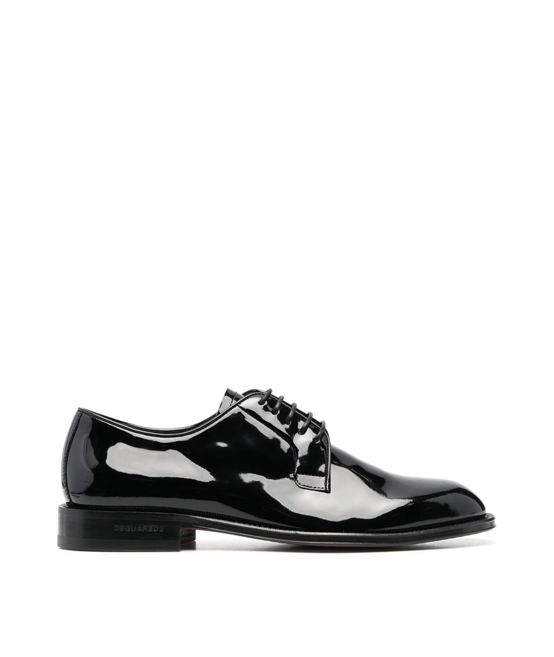 DSQUARED2 Черные кожаные туфли, фото 1