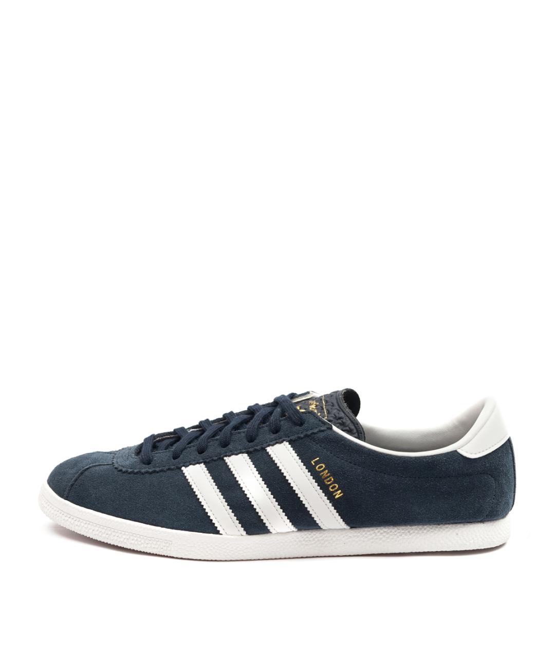 ADIDAS Синие замшевые низкие кроссовки / кеды, фото 10