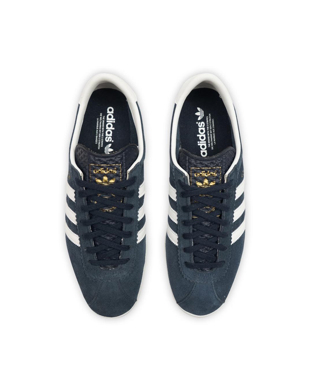 ADIDAS Синие замшевые низкие кроссовки / кеды, фото 4
