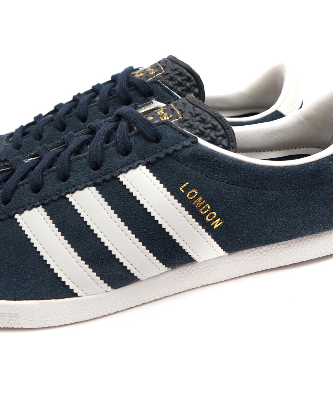 ADIDAS Синие замшевые низкие кроссовки / кеды, фото 6