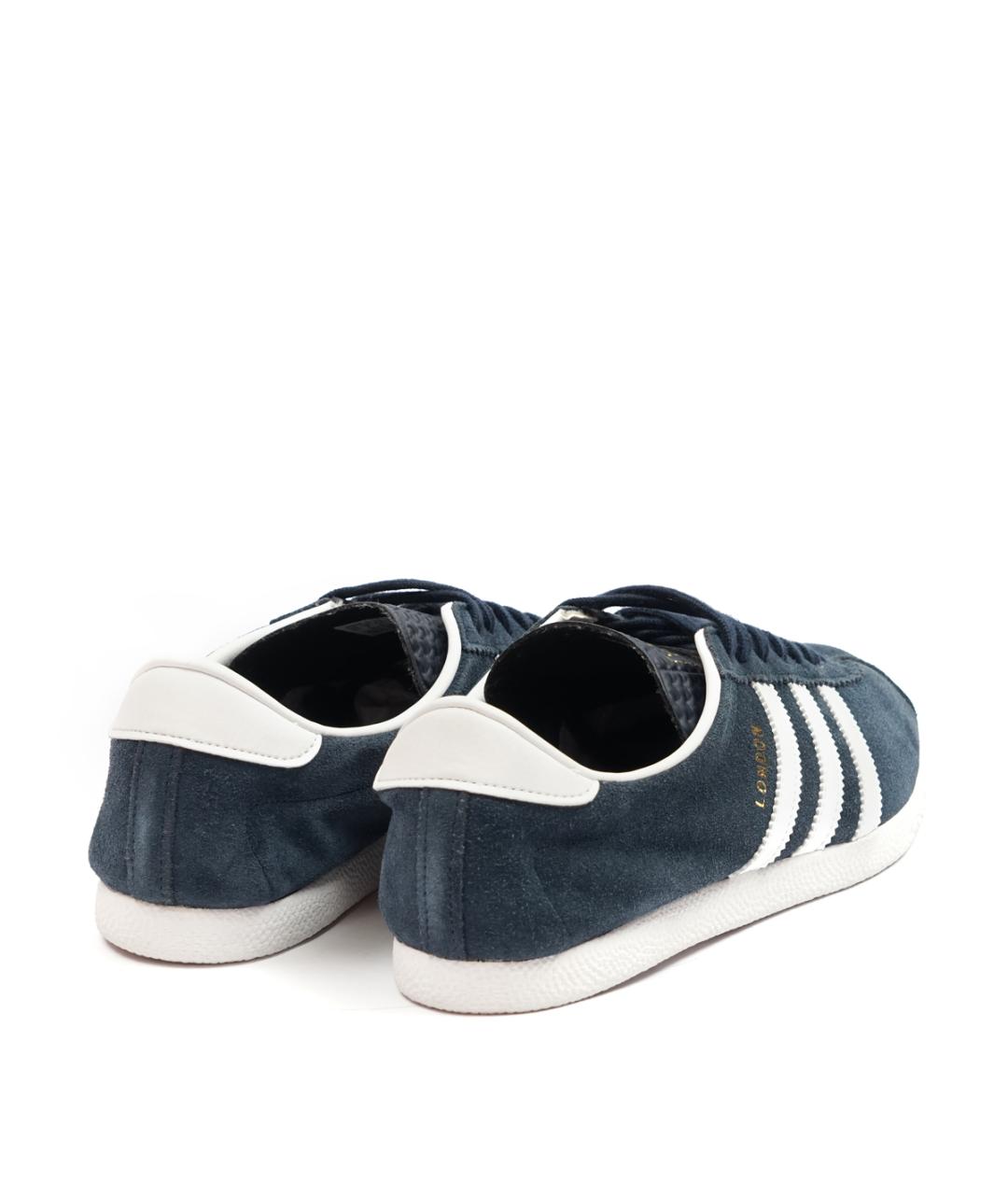 ADIDAS Синие замшевые низкие кроссовки / кеды, фото 3