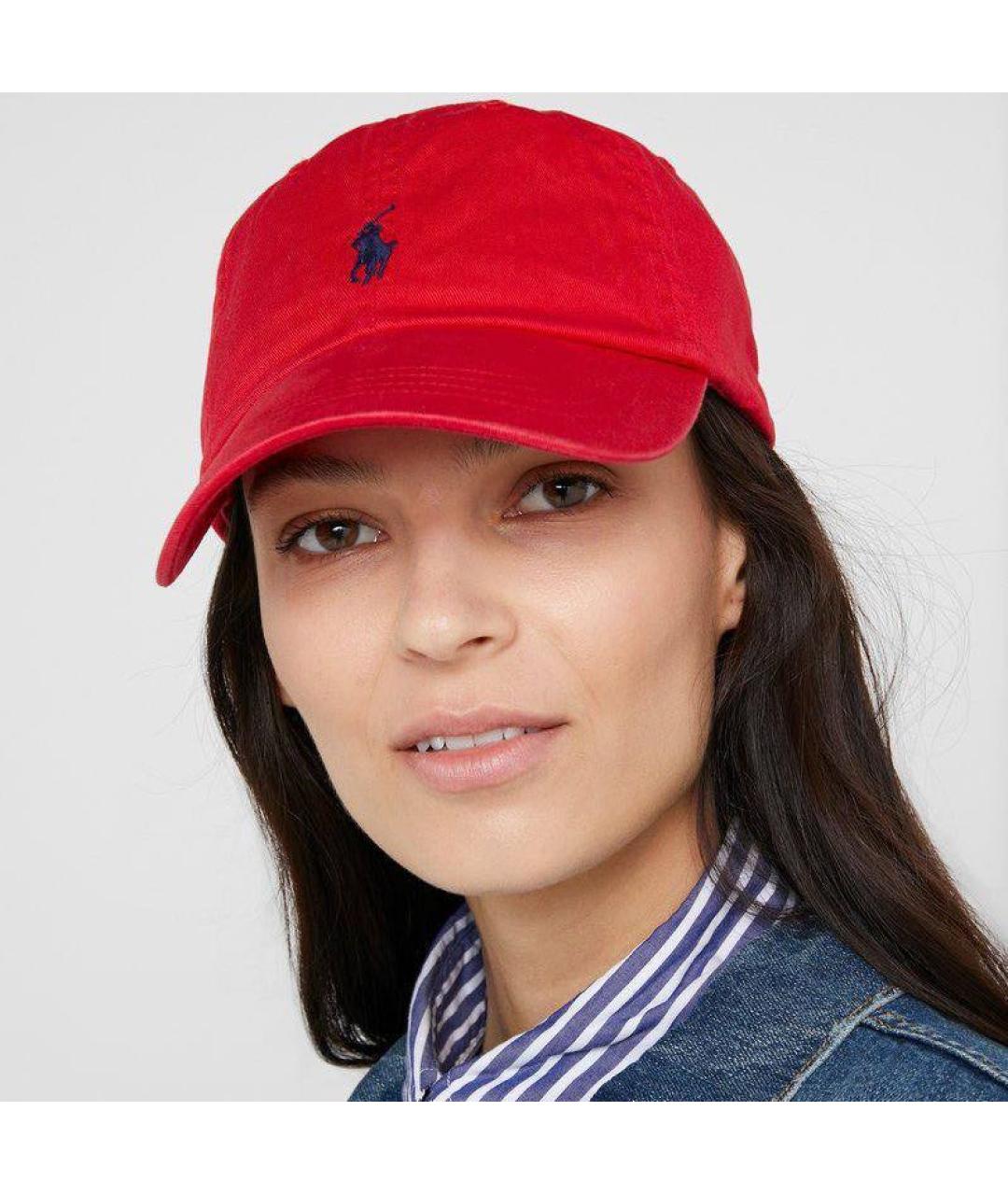 POLO RALPH LAUREN Красная хлопковая кепка, фото 2