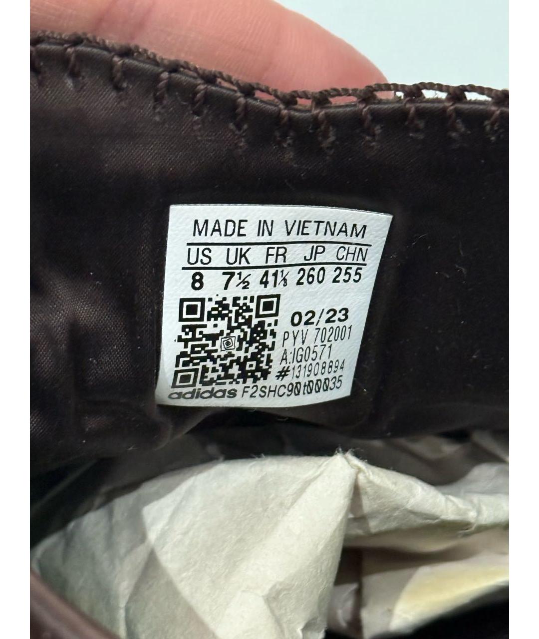 ADIDAS Зеленые текстильные кеды, фото 6