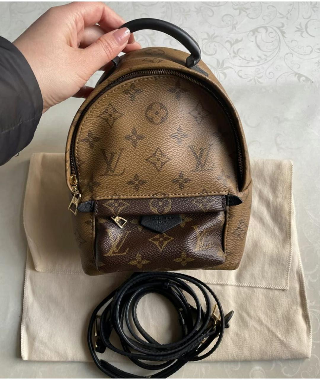 LOUIS VUITTON Коричневый рюкзак, фото 2