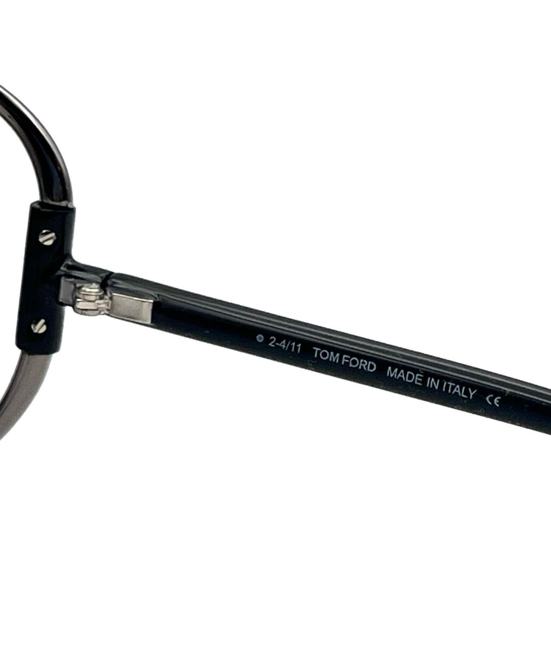 TOM FORD Серые металлические солнцезащитные очки, фото 5