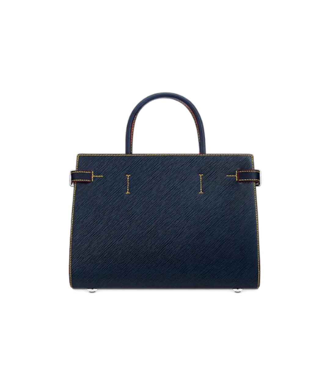 LOUIS VUITTON Синяя кожаная сумка через плечо, фото 3