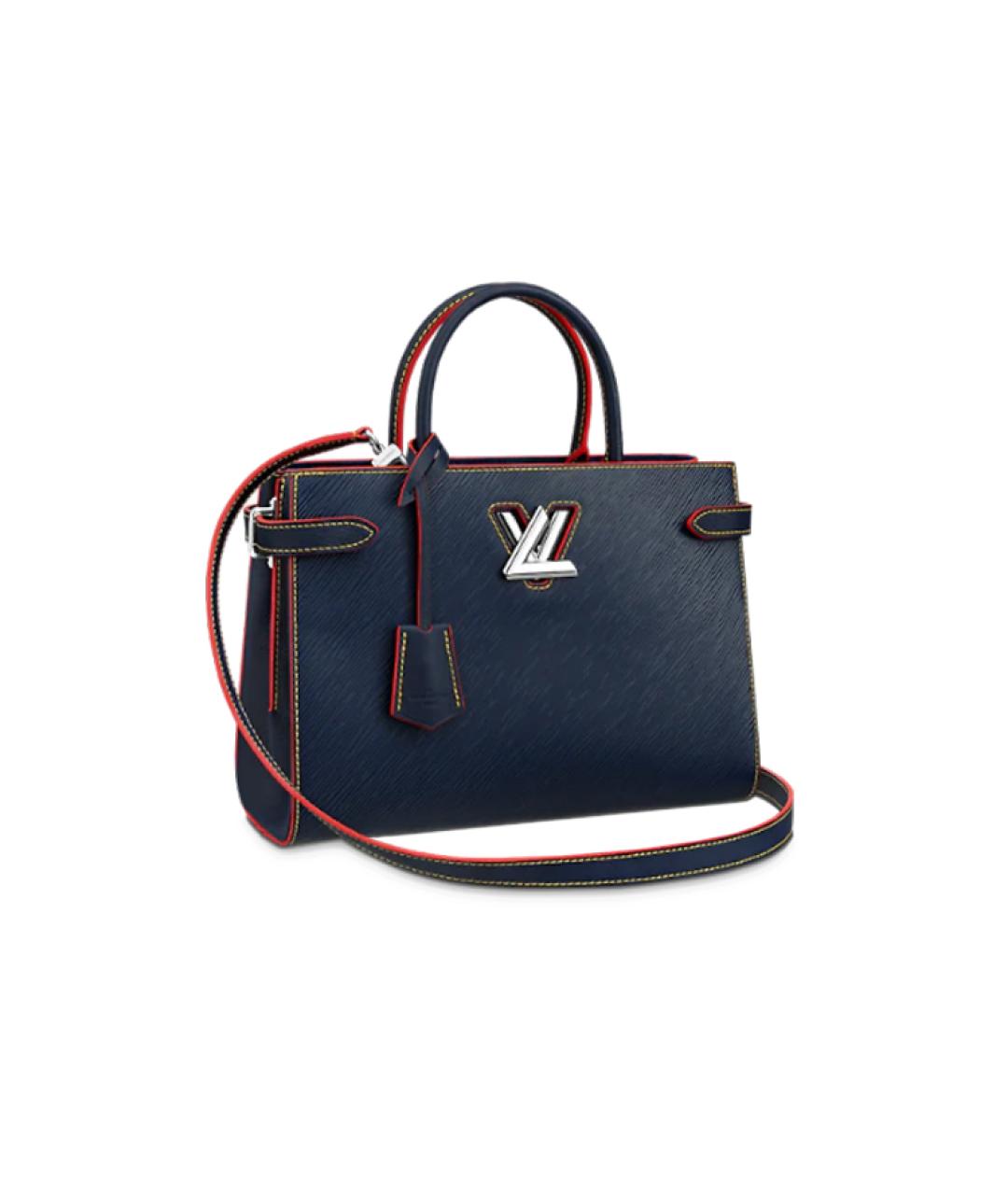 LOUIS VUITTON Синяя кожаная сумка через плечо, фото 6