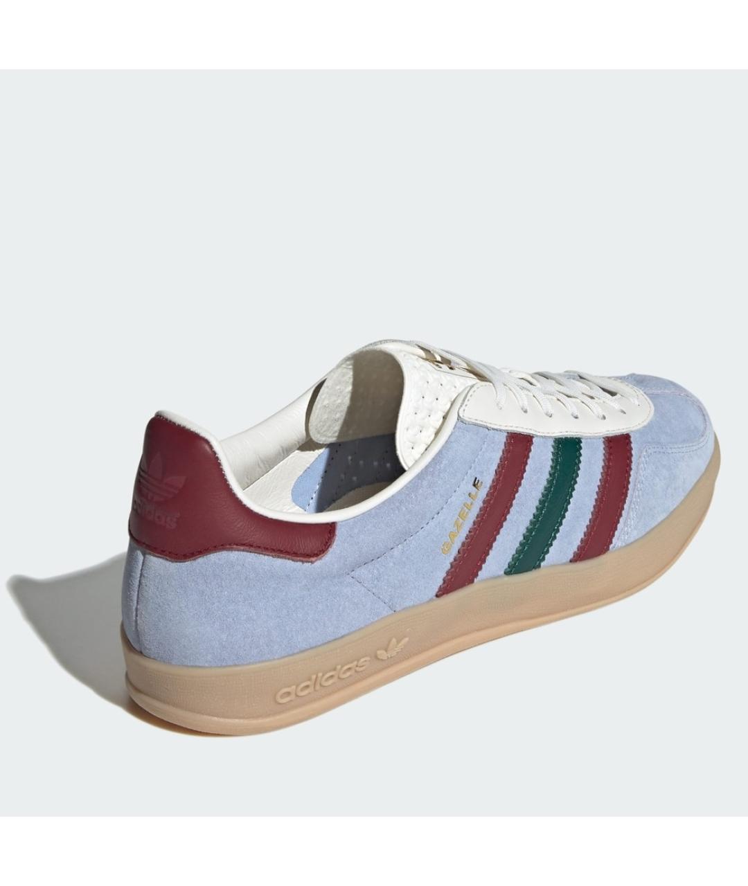 ADIDAS Голубые замшевые низкие кроссовки / кеды, фото 3