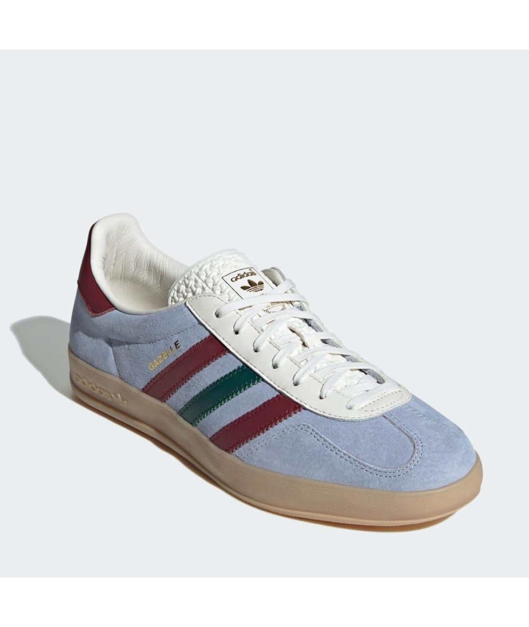 ADIDAS Голубые замшевые низкие кроссовки / кеды, фото 2