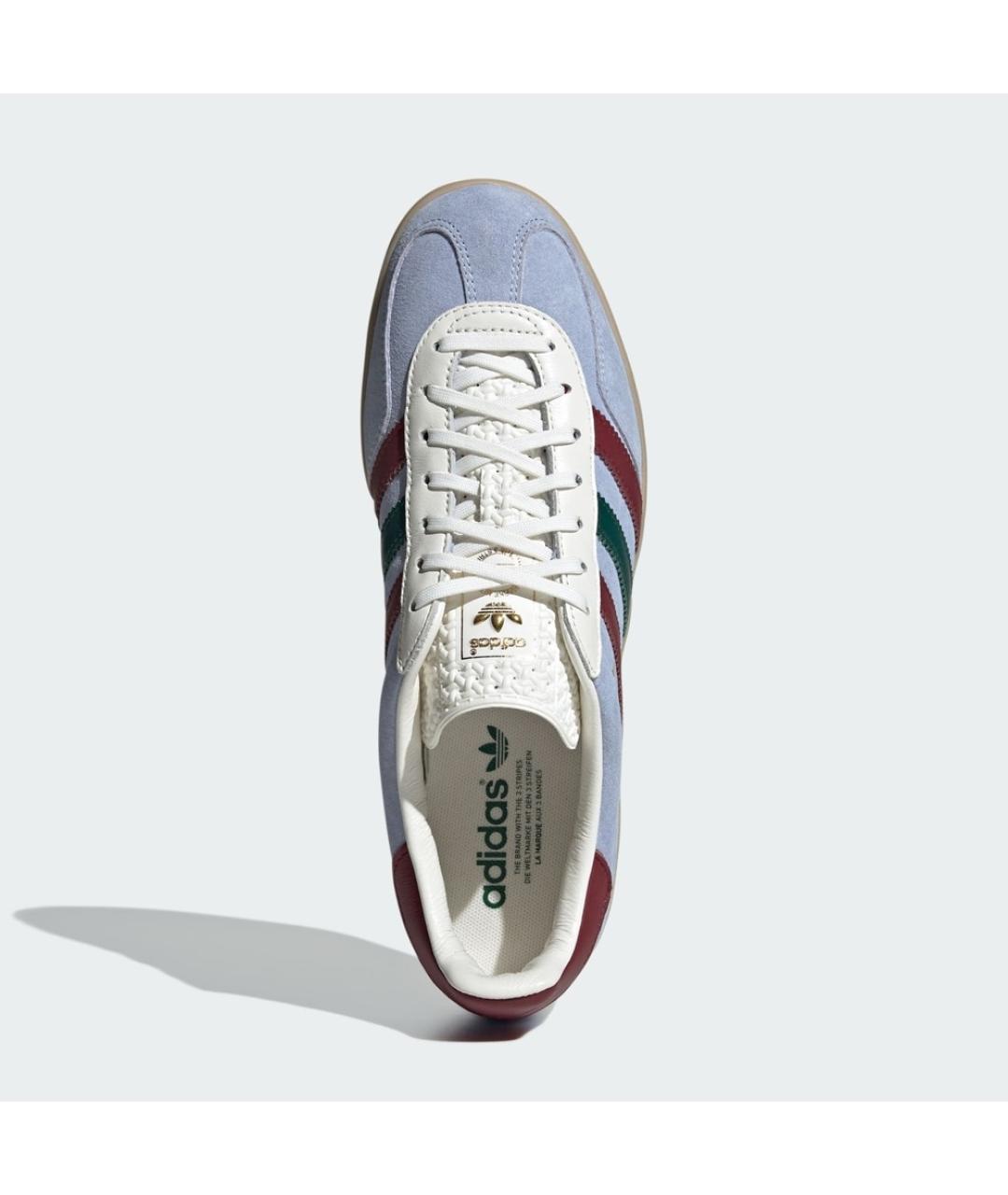 ADIDAS Голубые замшевые низкие кроссовки / кеды, фото 4