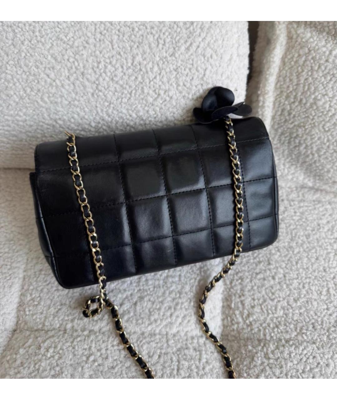 CHANEL Черная кожаная сумка через плечо, фото 3