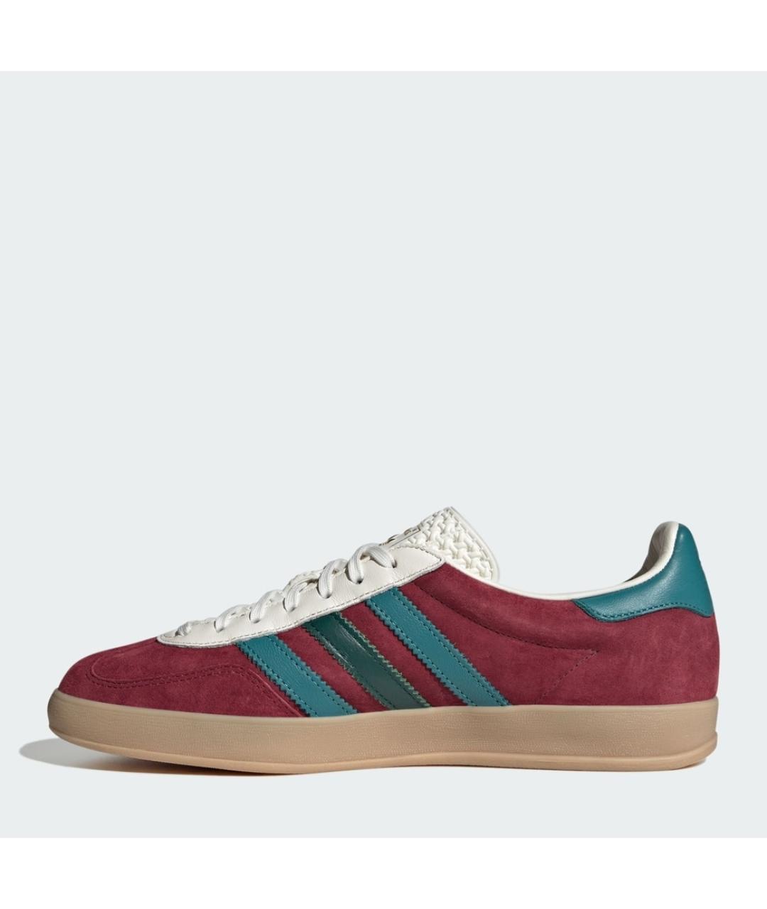 ADIDAS Бордовые замшевые низкие кроссовки / кеды, фото 6