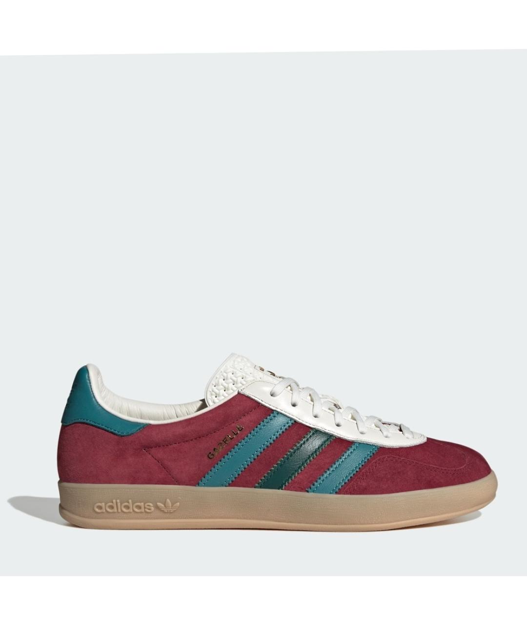 ADIDAS Бордовые замшевые низкие кроссовки / кеды, фото 9