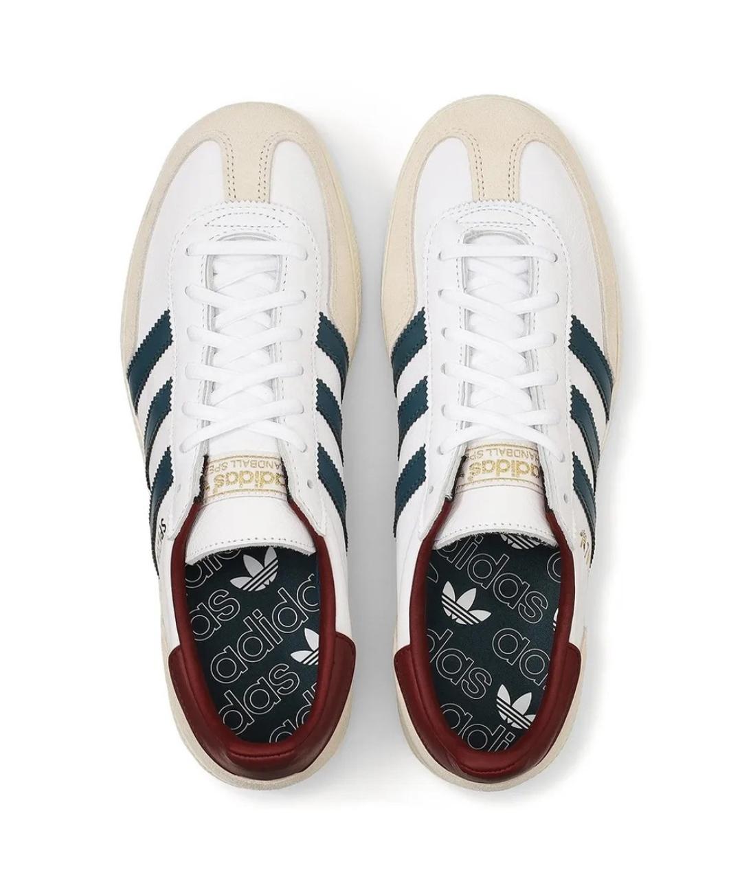 ADIDAS Белые кожаные низкие кроссовки / кеды, фото 3