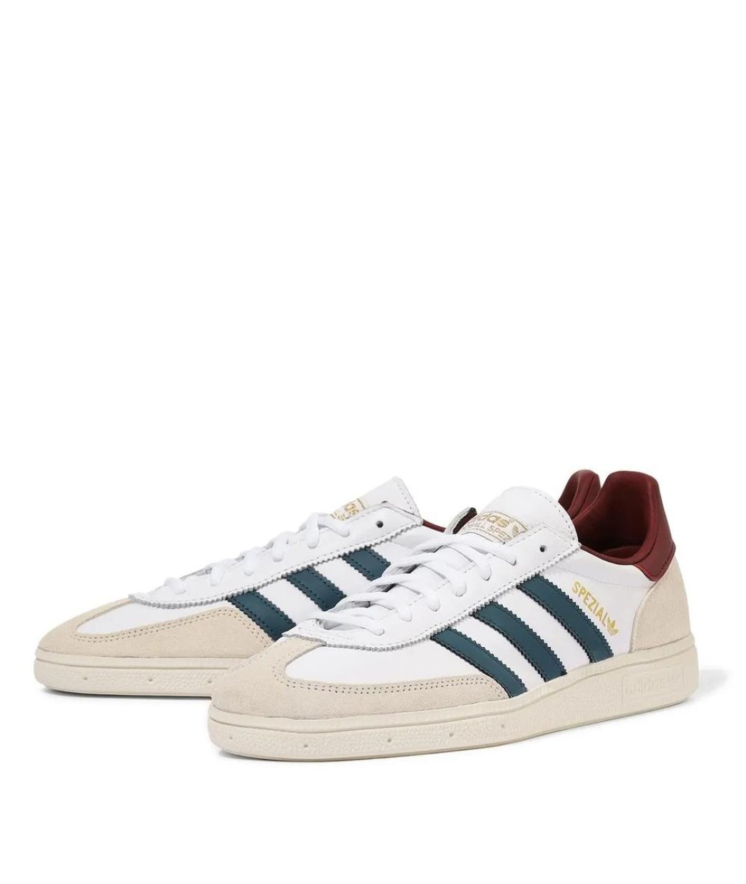 ADIDAS Белые кожаные низкие кроссовки / кеды, фото 2