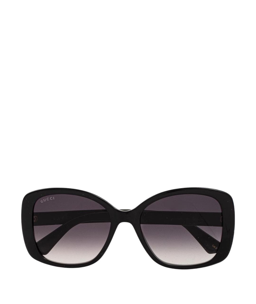 GUCCI Черные пластиковые солнцезащитные очки, фото 1