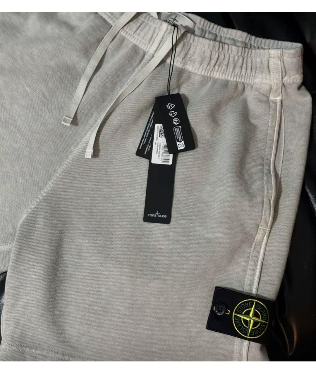 STONE ISLAND Серые шорты, фото 6