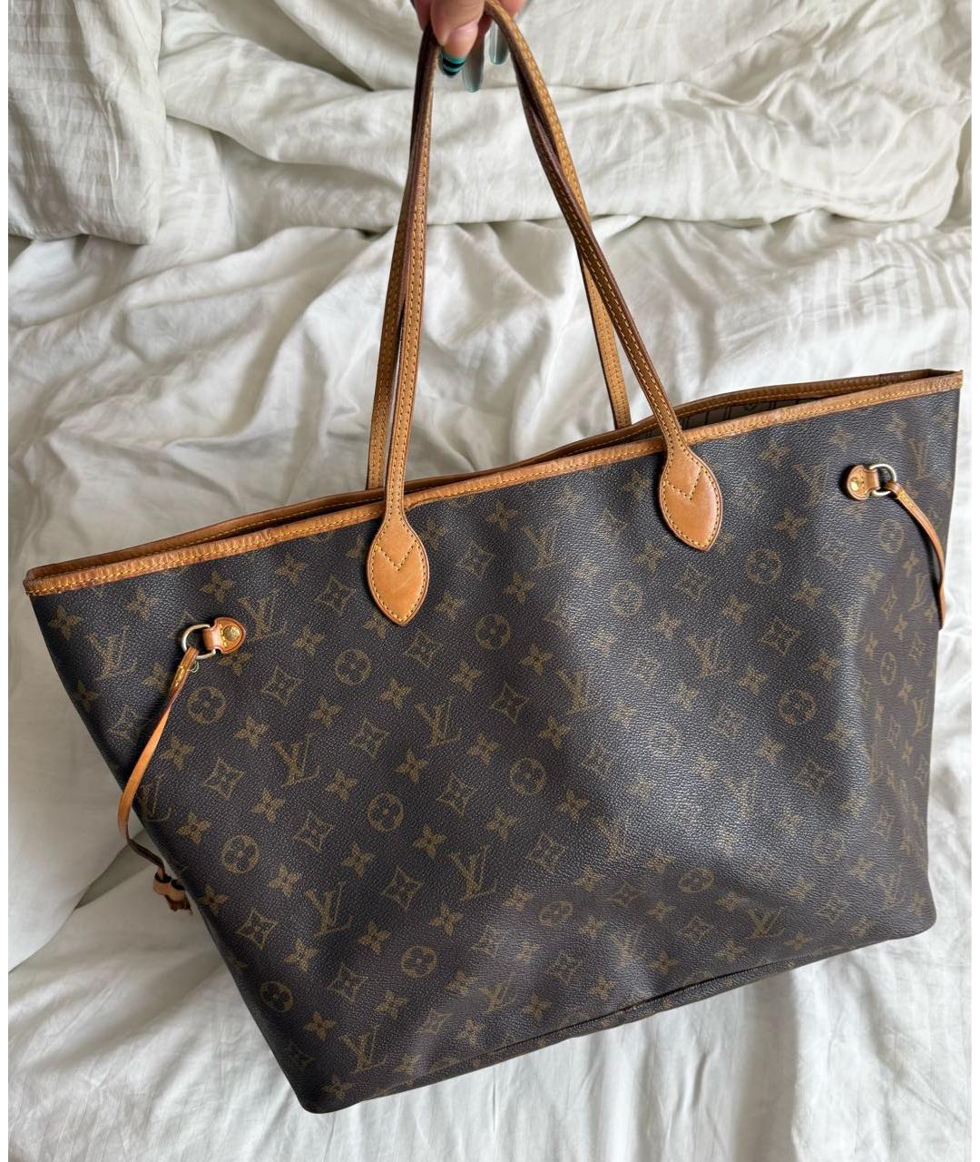 LOUIS VUITTON Коричневая сумка тоут, фото 2