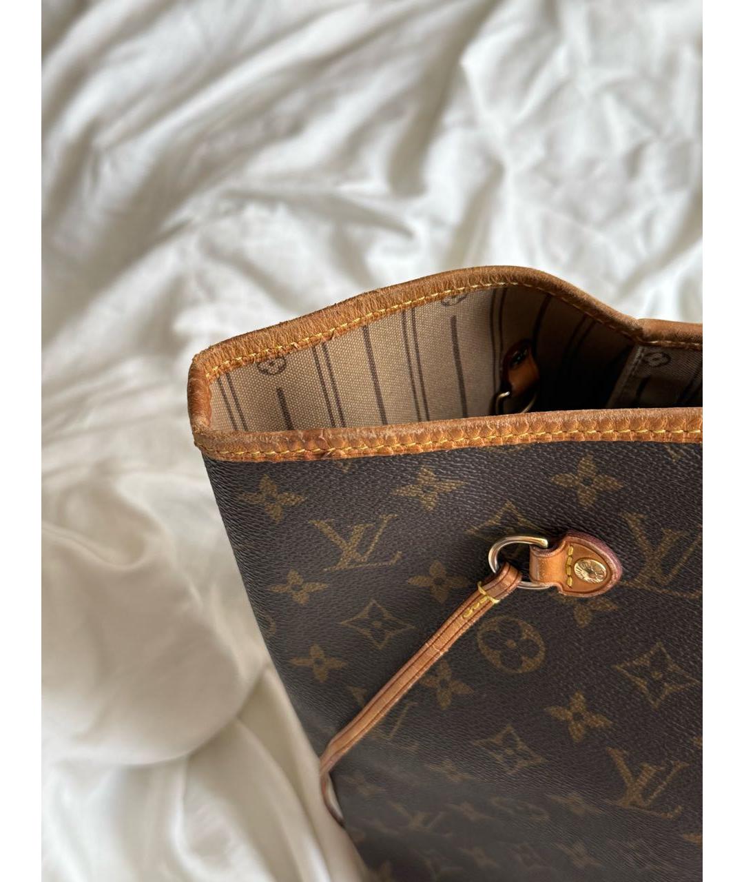 LOUIS VUITTON Коричневая сумка тоут, фото 6