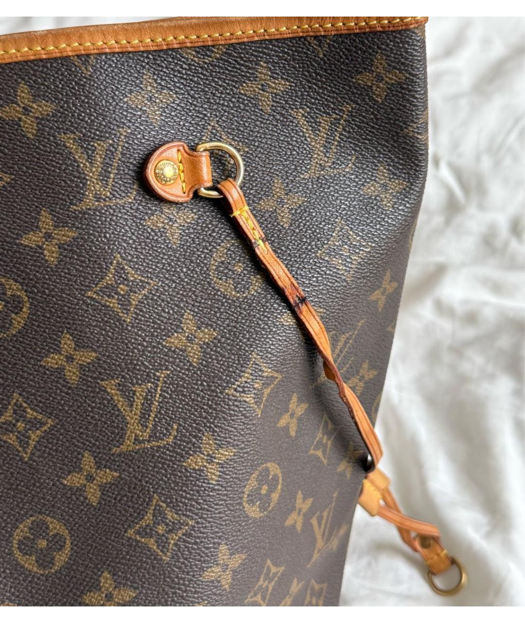 LOUIS VUITTON Коричневая сумка тоут, фото 5