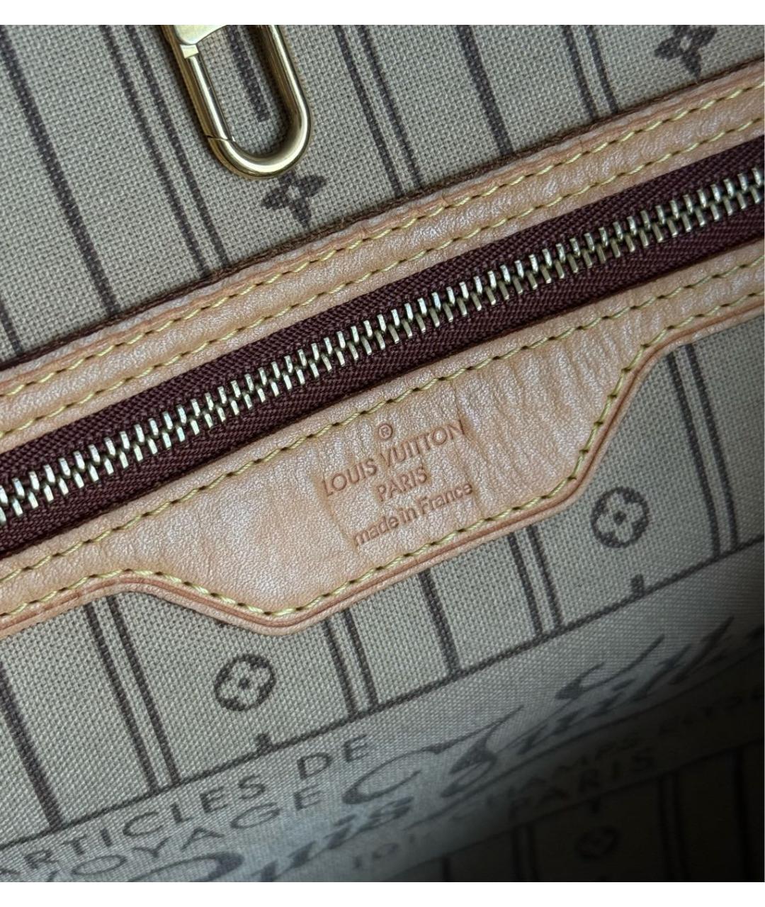 LOUIS VUITTON Коричневая сумка тоут, фото 8