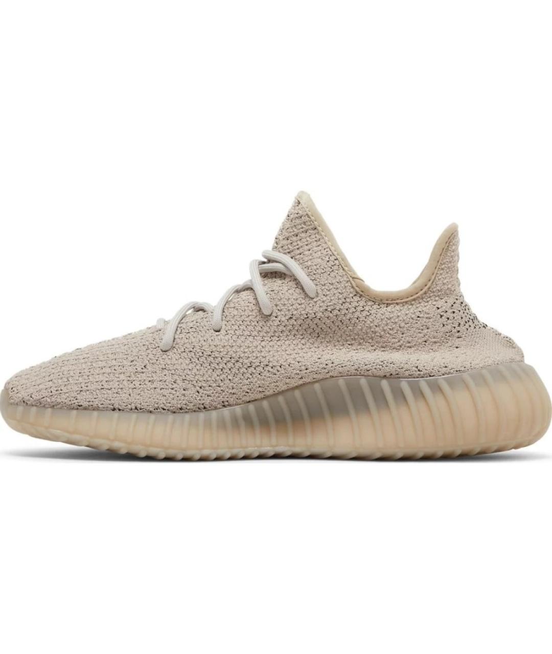 ADIDAS YEEZY Бежевые текстильные кроссовки, фото 5