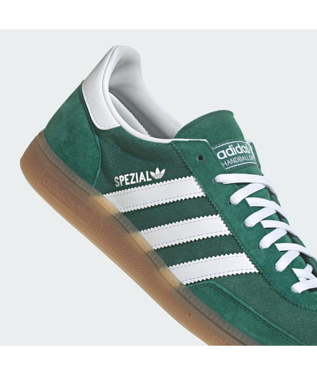 ADIDAS Зеленые замшевые низкие кроссовки / кеды, фото 5