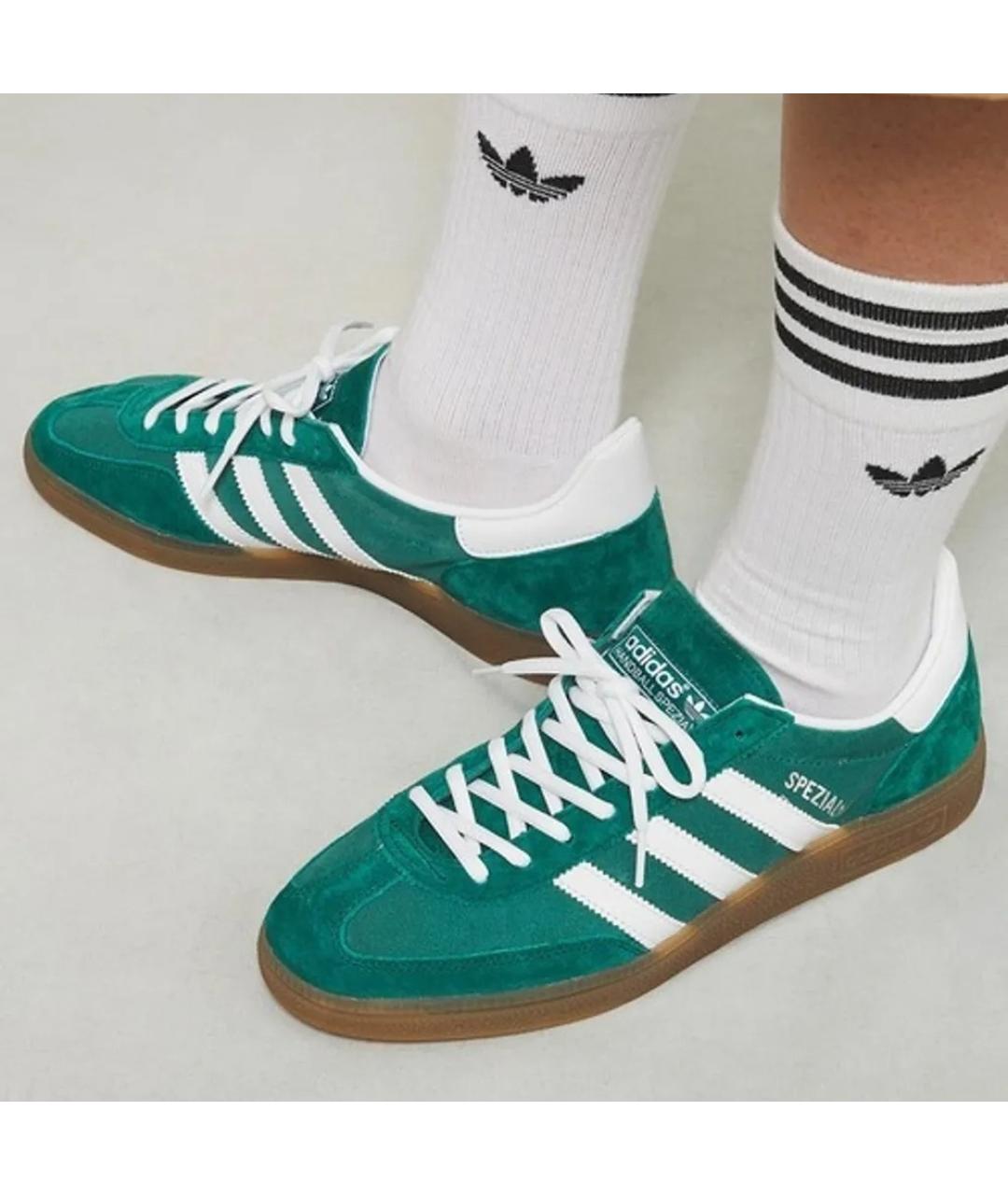 ADIDAS Зеленые замшевые низкие кроссовки / кеды, фото 7