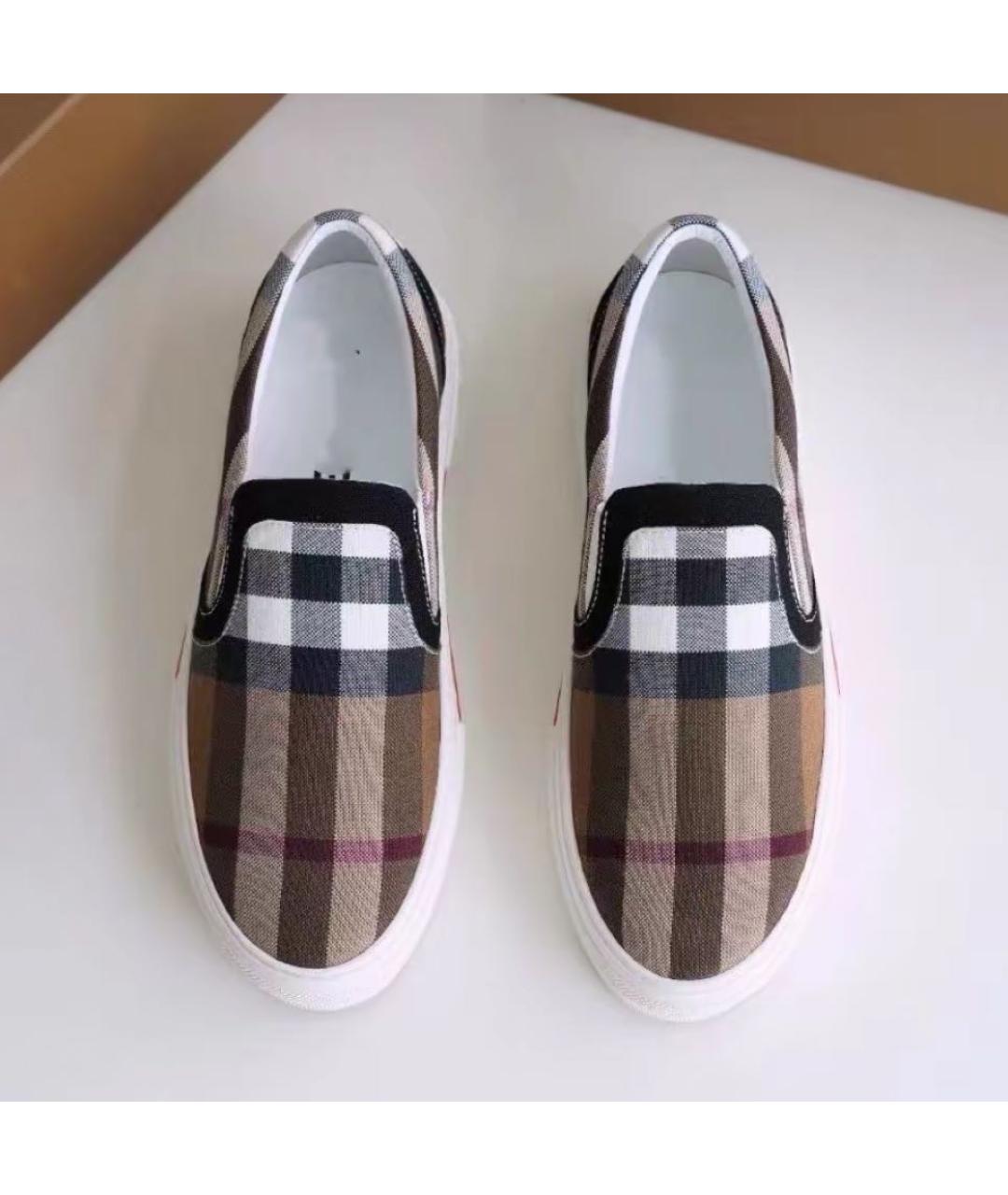 BURBERRY Бежевые слипоны, фото 7