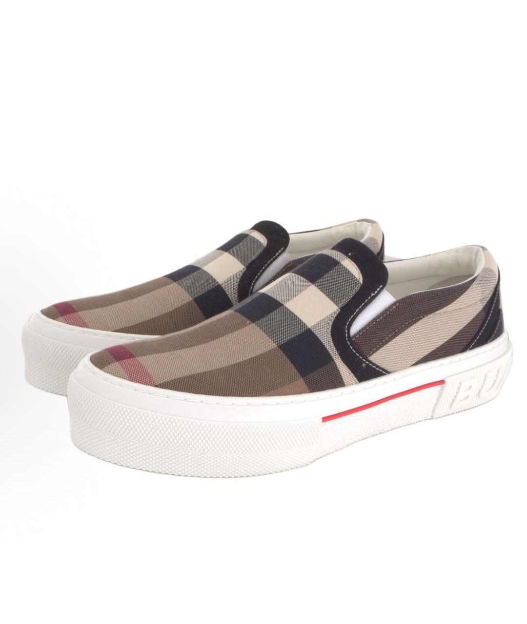 BURBERRY Бежевые слипоны, фото 2