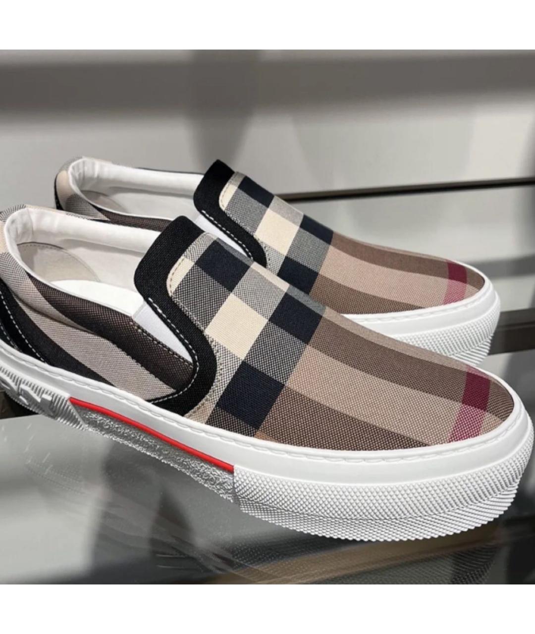 BURBERRY Бежевые слипоны, фото 6