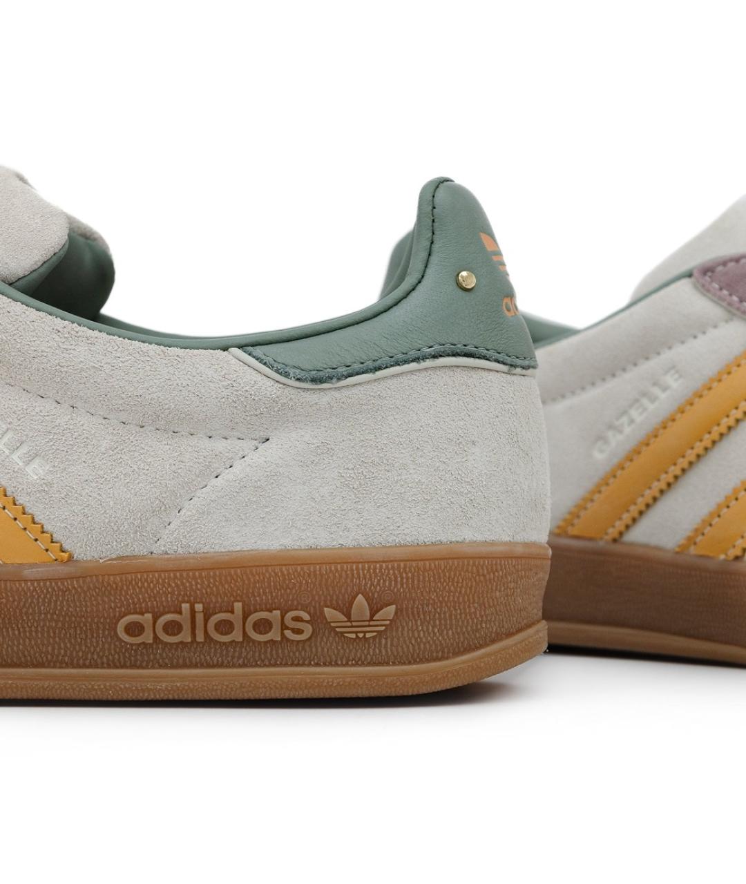 ADIDAS Бежевые замшевые низкие кроссовки / кеды, фото 6