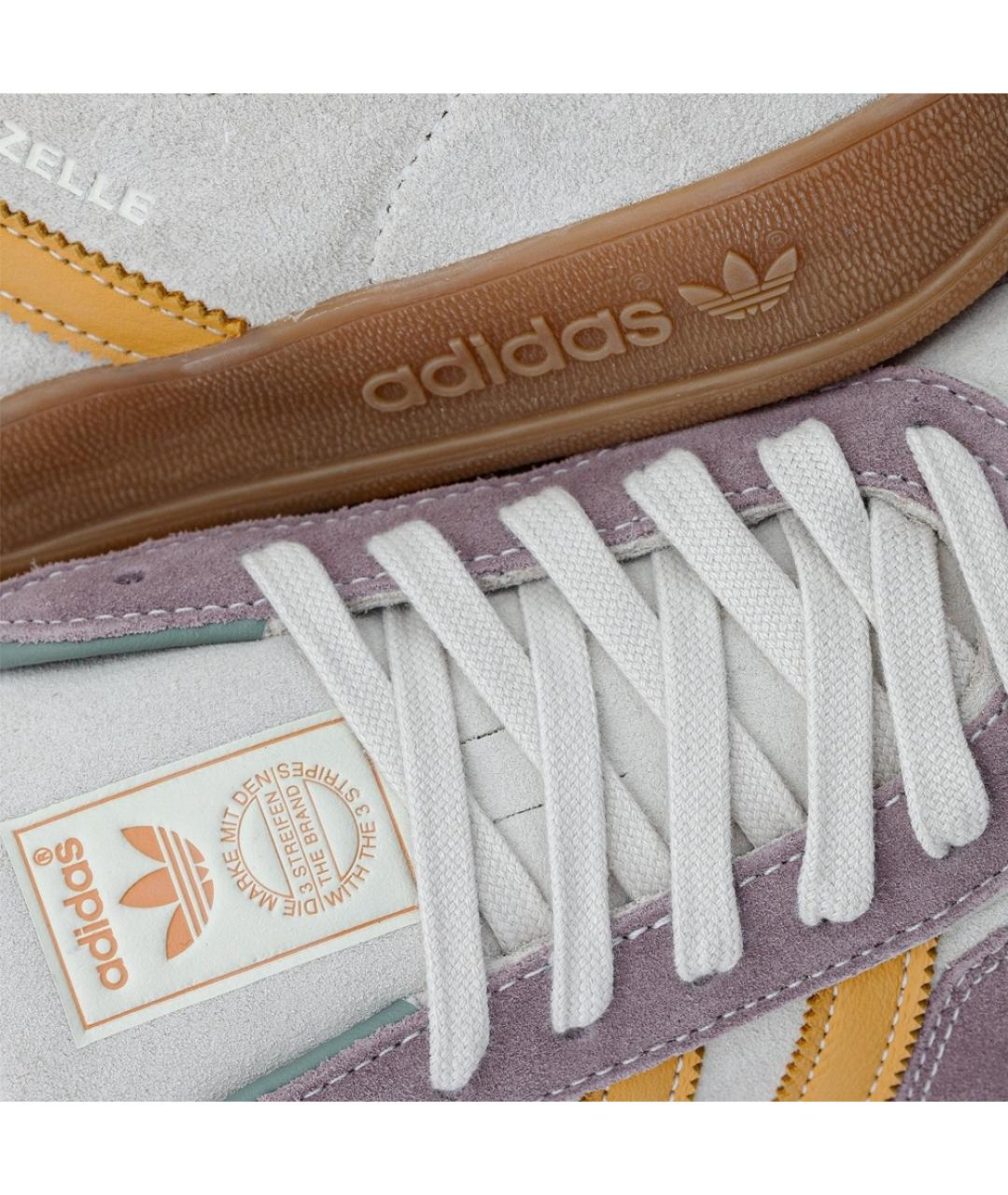 ADIDAS Бежевые замшевые низкие кроссовки / кеды, фото 8