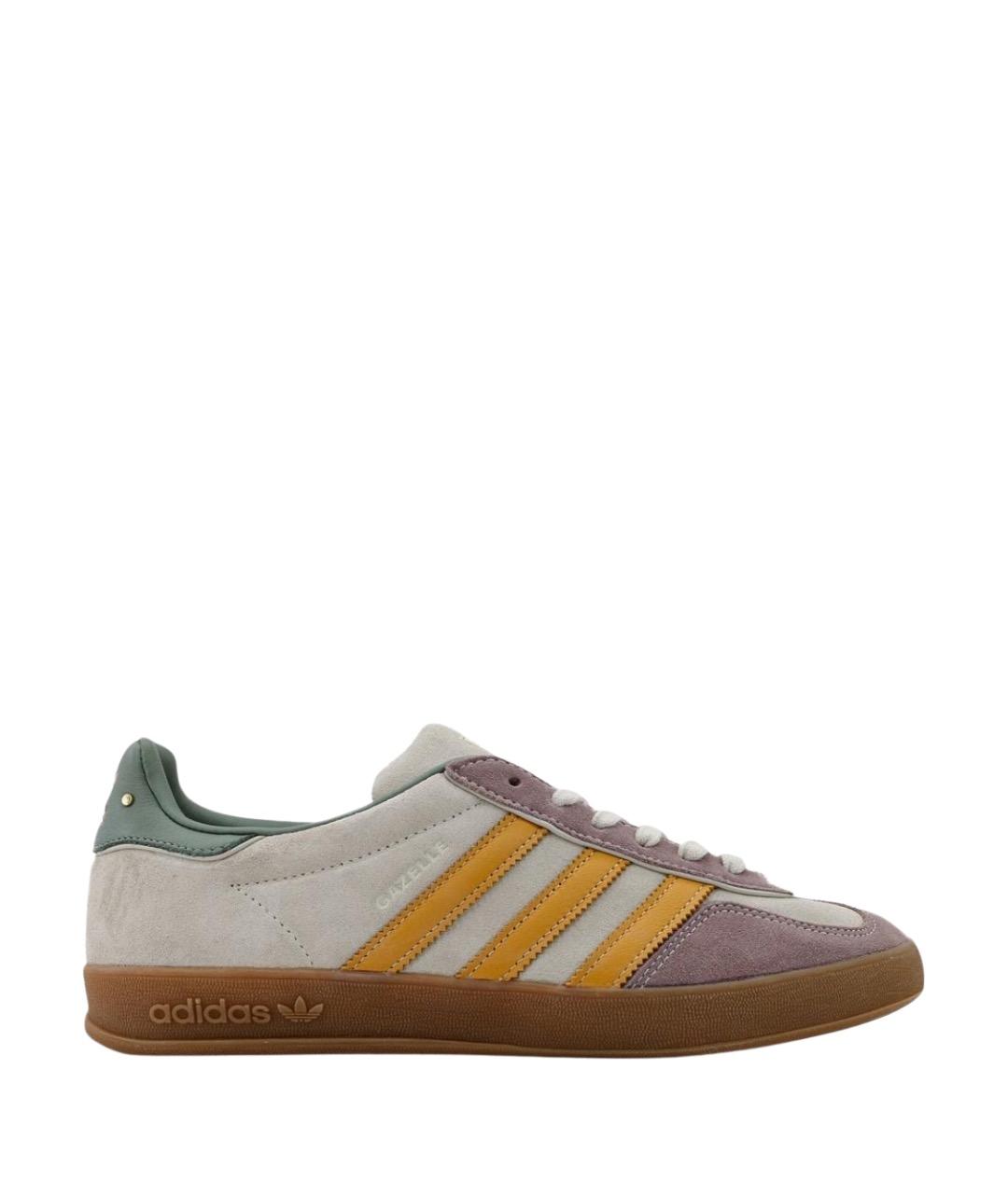 ADIDAS Бежевые замшевые низкие кроссовки / кеды, фото 1