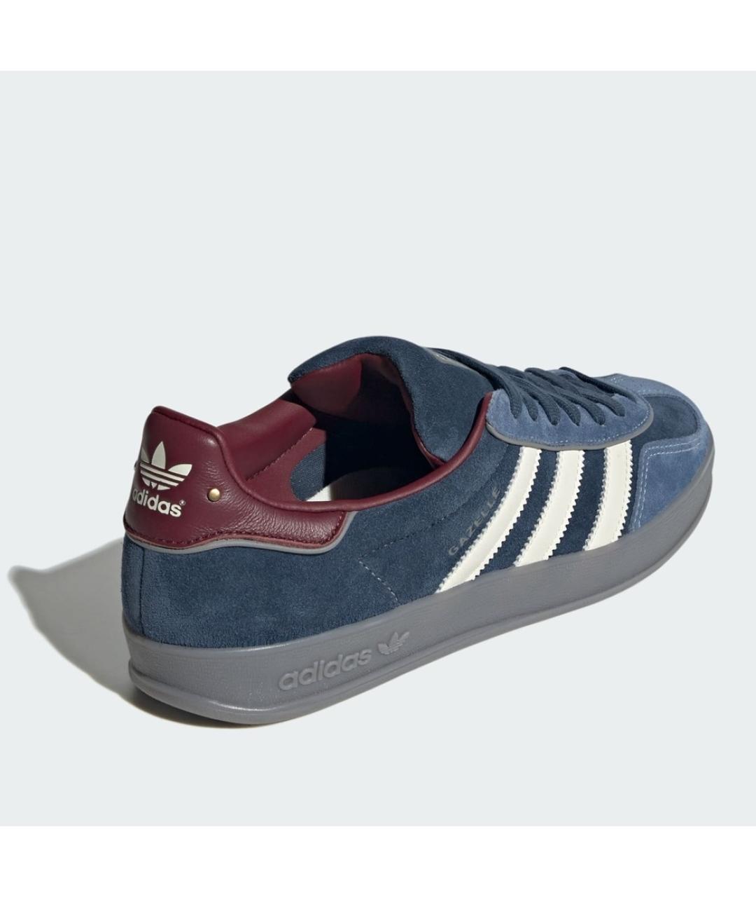 ADIDAS Синие замшевые низкие кроссовки / кеды, фото 3