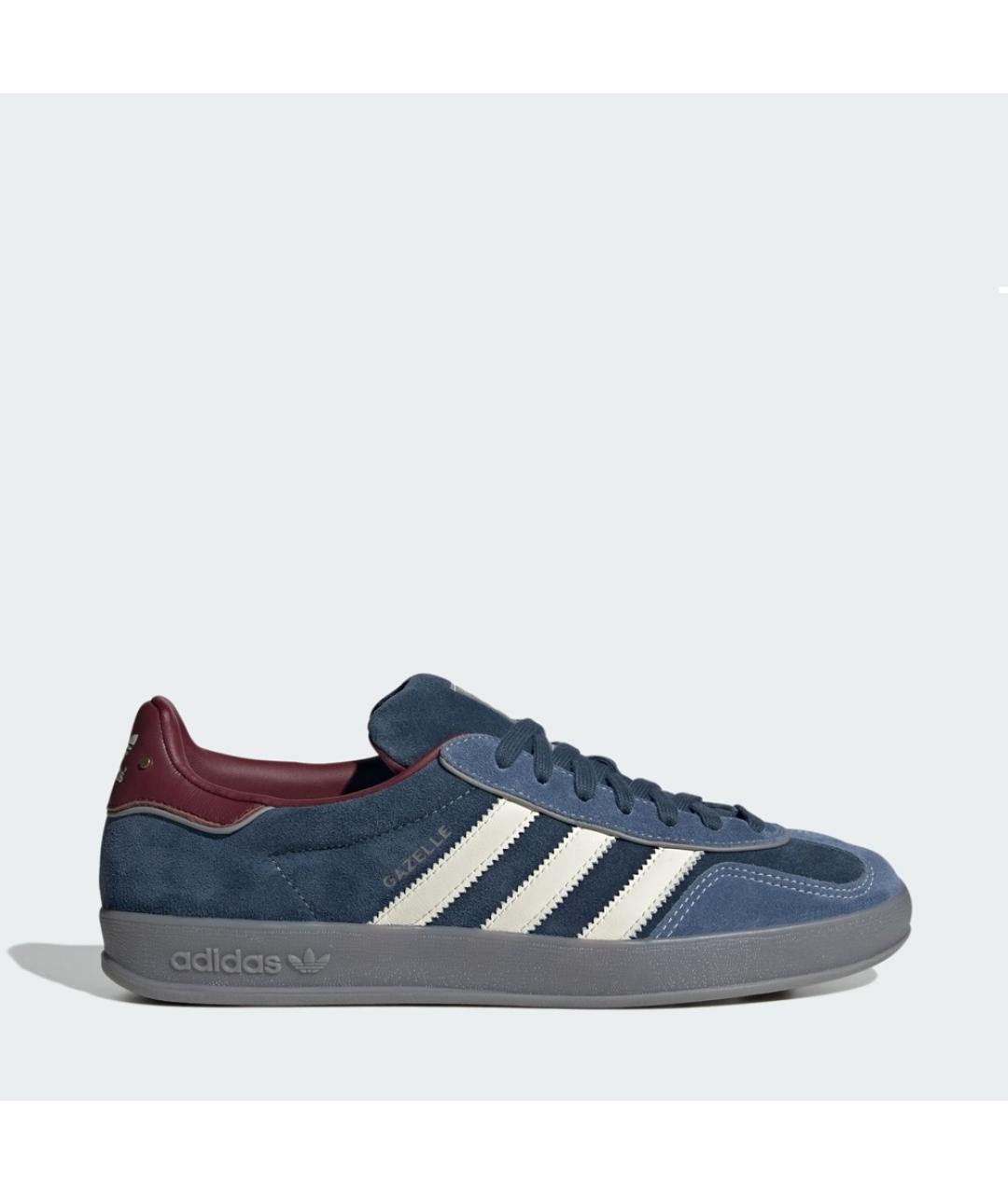 ADIDAS Синие замшевые низкие кроссовки / кеды, фото 9