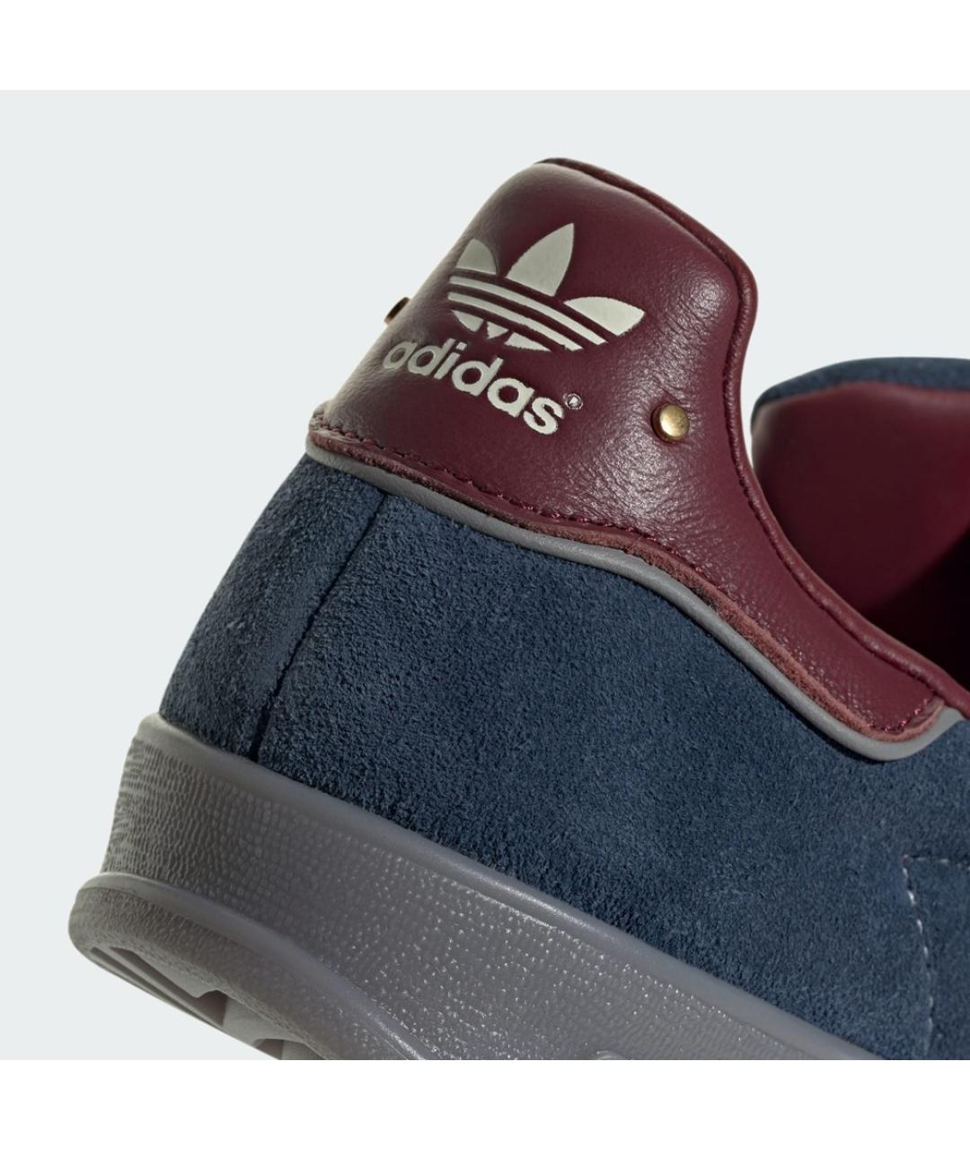 ADIDAS Синие замшевые низкие кроссовки / кеды, фото 8