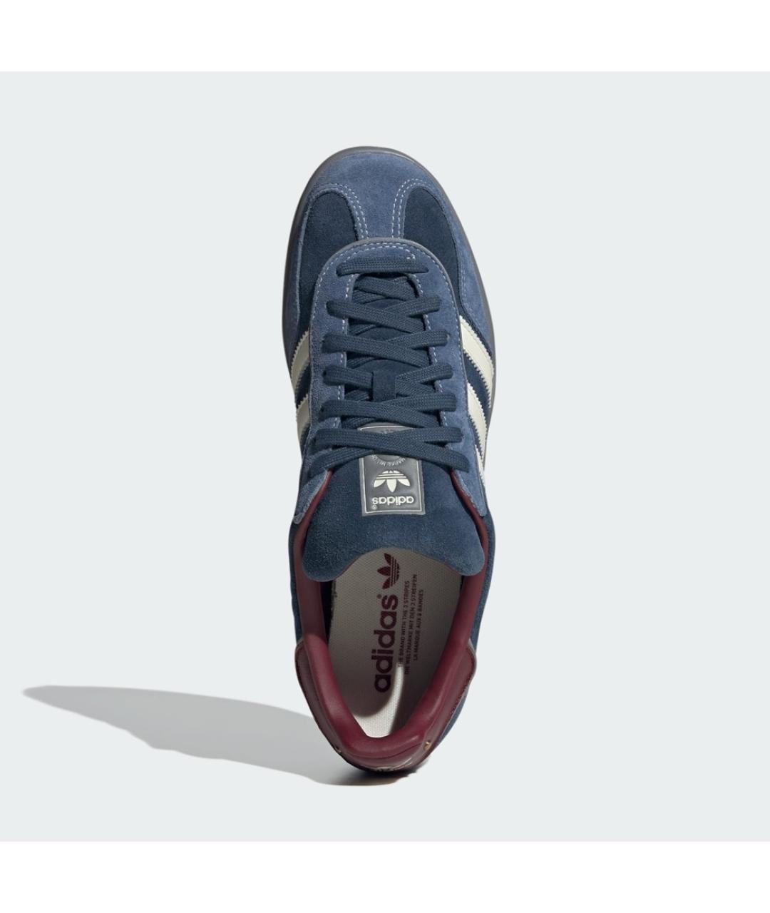 ADIDAS Синие замшевые низкие кроссовки / кеды, фото 4