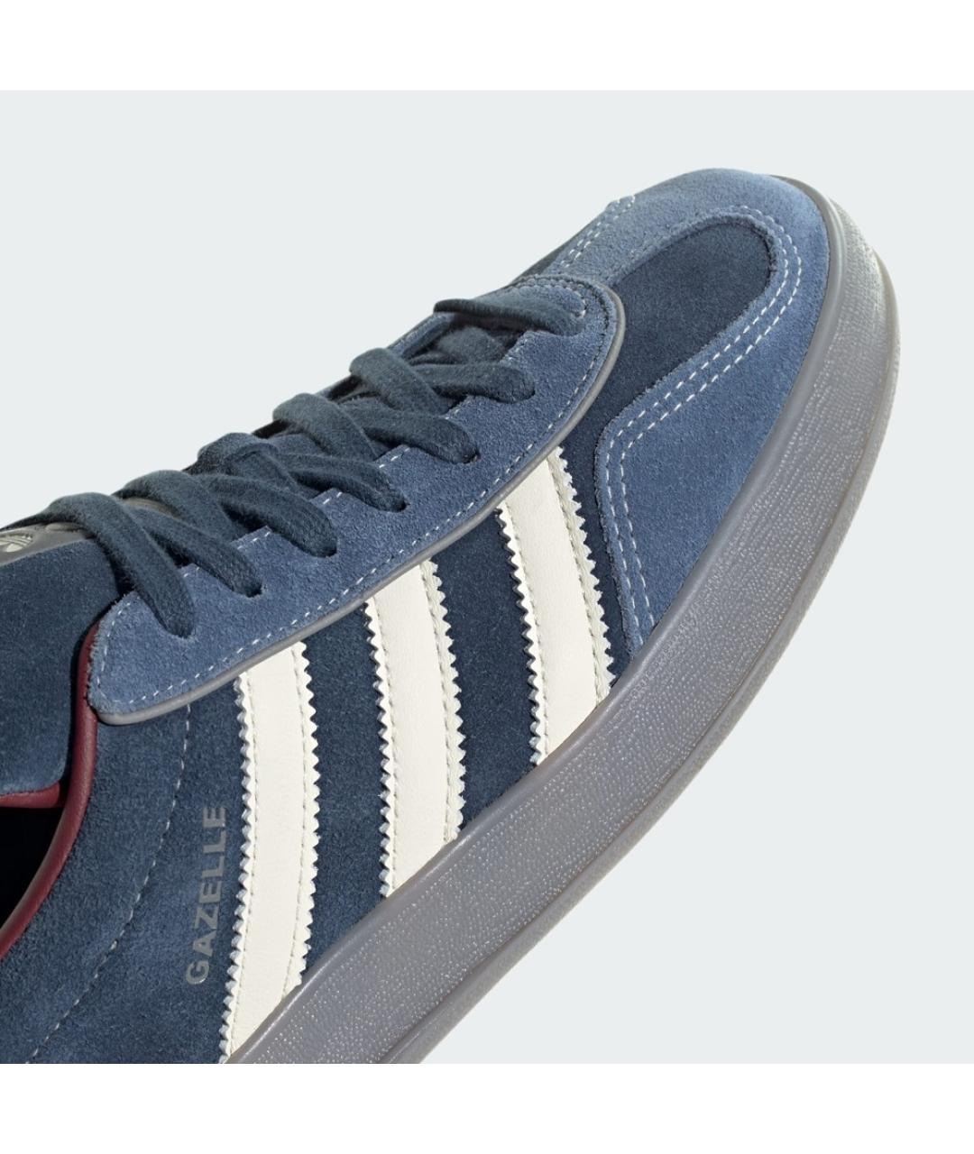 ADIDAS Синие замшевые низкие кроссовки / кеды, фото 7